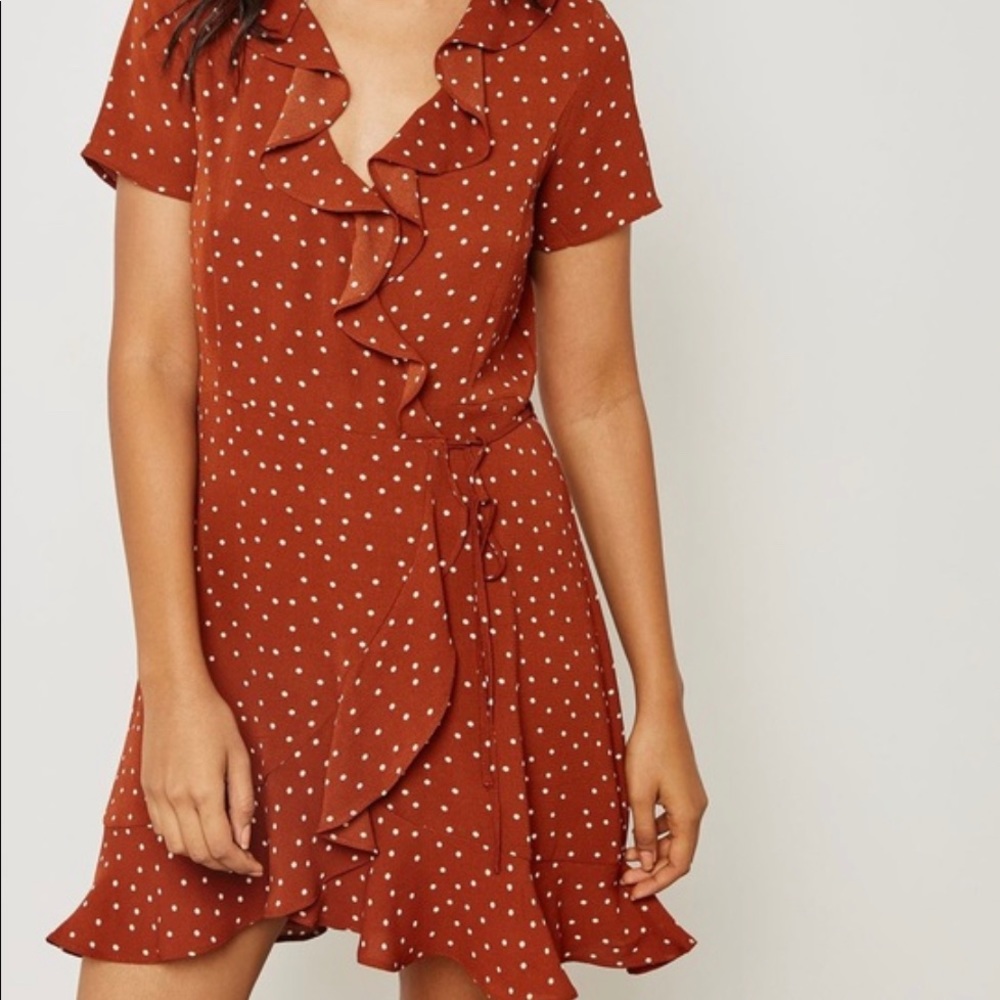 Polka Dot Wrap Dress